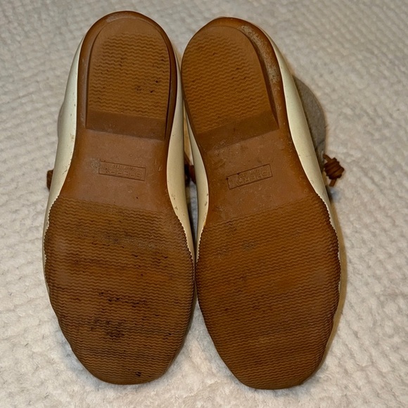 🥾 Sperry Saltwater Duck Boots – Off-White & Light Gray Wool, Size 6 - Picture 13 of 13